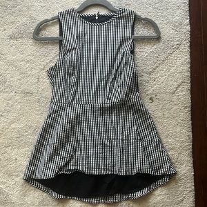 White House Black Market Peplum Top Size 0P